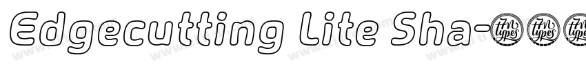 Edgecutting Lite Sha字体转换